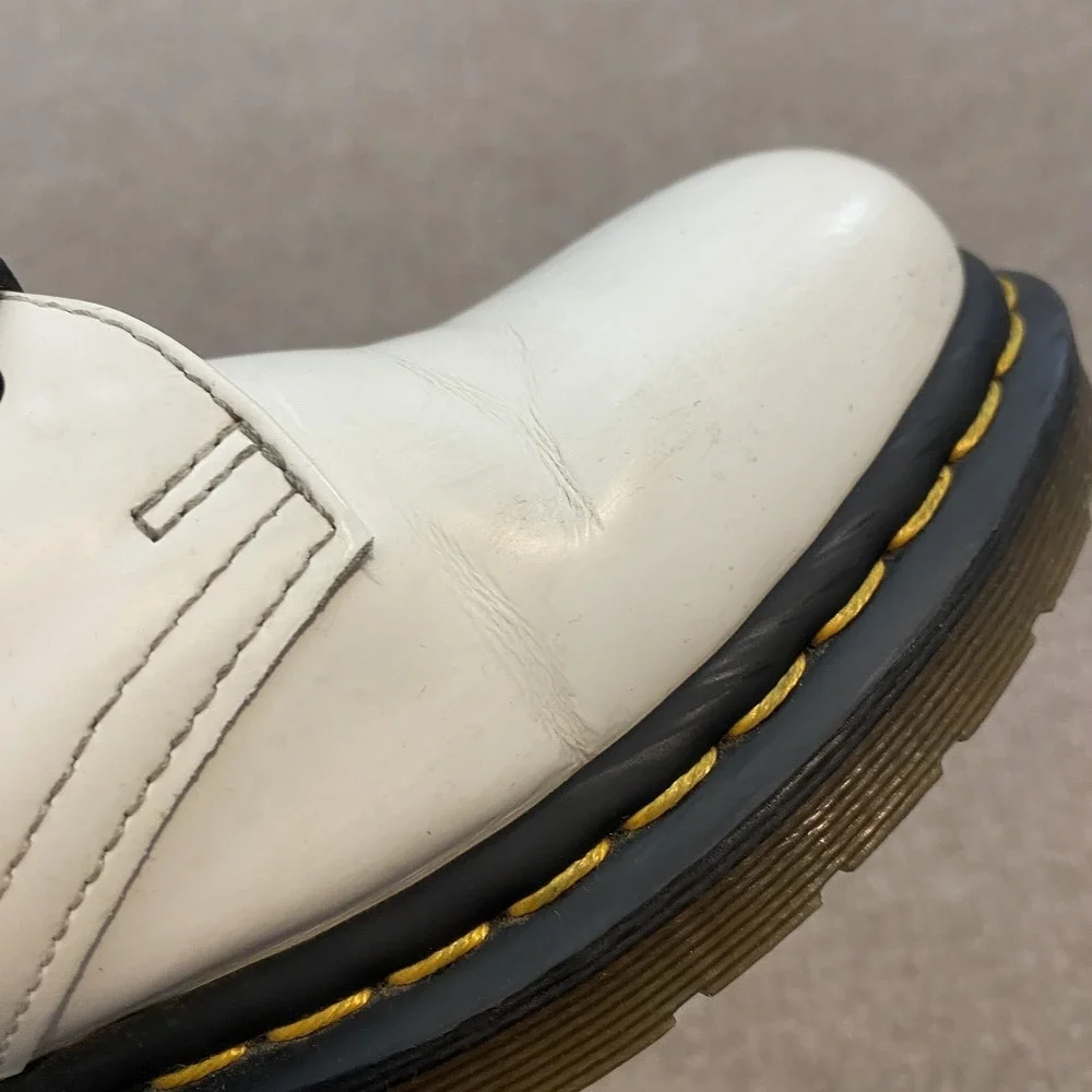 Dr. Martens 1461 Shoes Mens 6 Womens 5 White Leather Lace Up Casual Oxfords